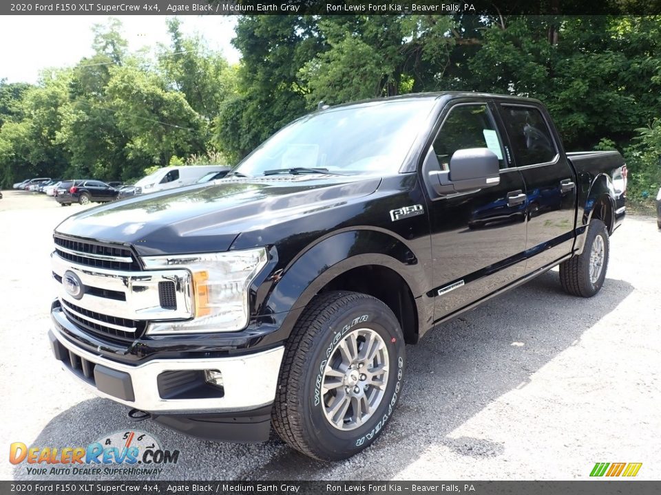 2020 Ford F150 XLT SuperCrew 4x4 Agate Black / Medium Earth Gray Photo #5