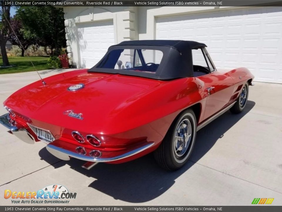 1963 Chevrolet Corvette Sting Ray Convertible Riverside Red / Black Photo #10