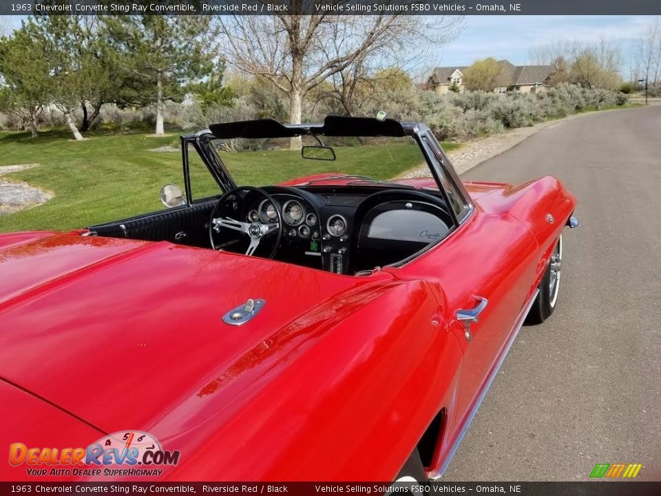 1963 Chevrolet Corvette Sting Ray Convertible Riverside Red / Black Photo #11