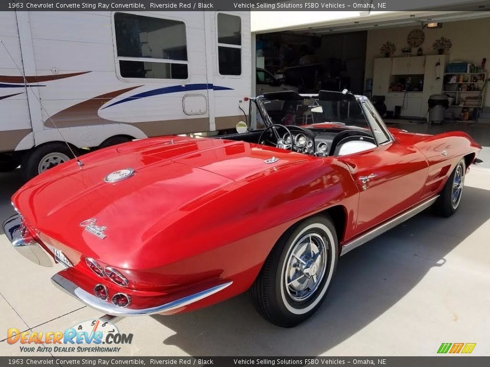 1963 Chevrolet Corvette Sting Ray Convertible Riverside Red / Black Photo #12