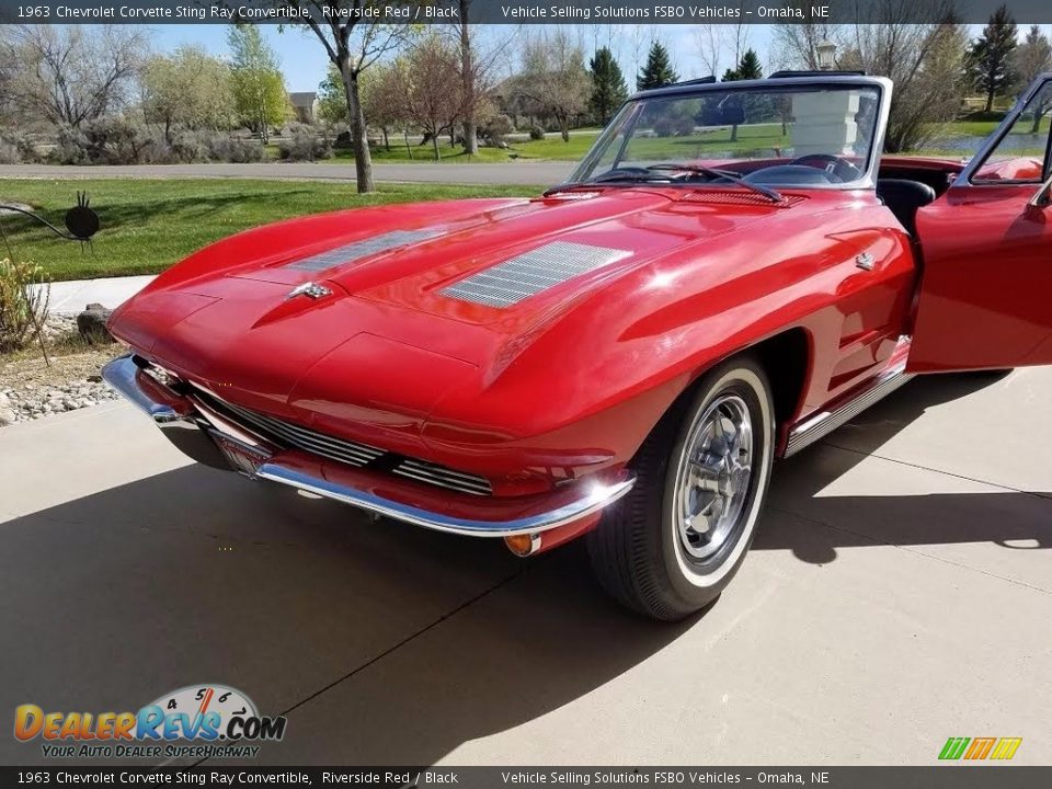 1963 Chevrolet Corvette Sting Ray Convertible Riverside Red / Black Photo #13