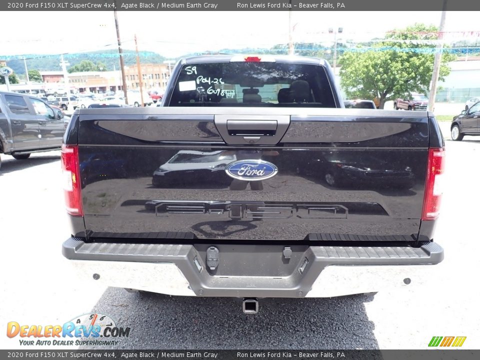2020 Ford F150 XLT SuperCrew 4x4 Agate Black / Medium Earth Gray Photo #9