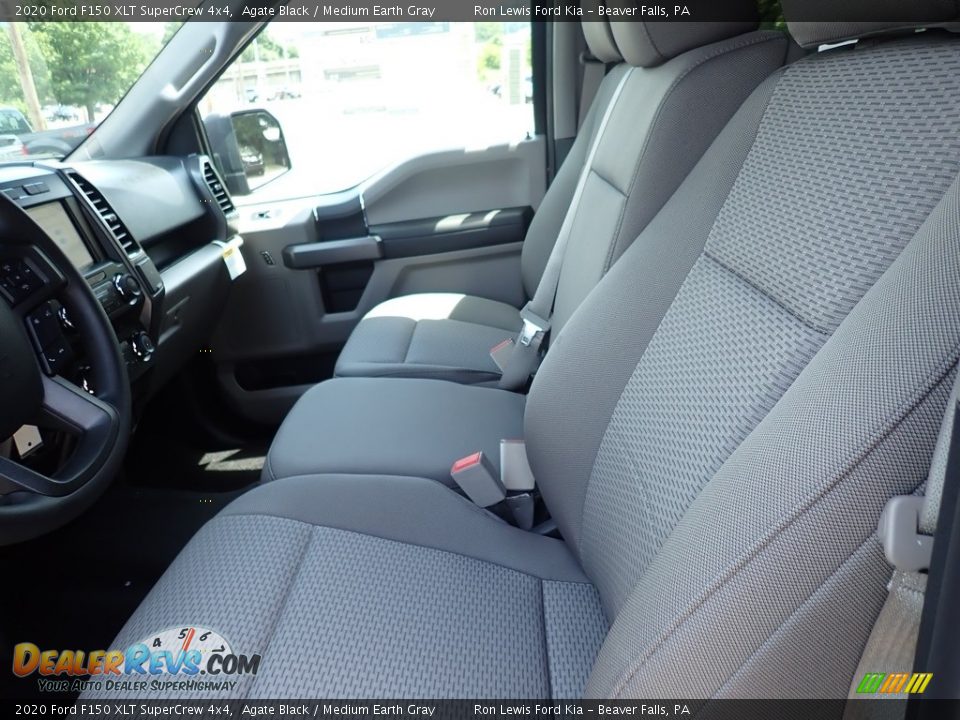 2020 Ford F150 XLT SuperCrew 4x4 Agate Black / Medium Earth Gray Photo #12