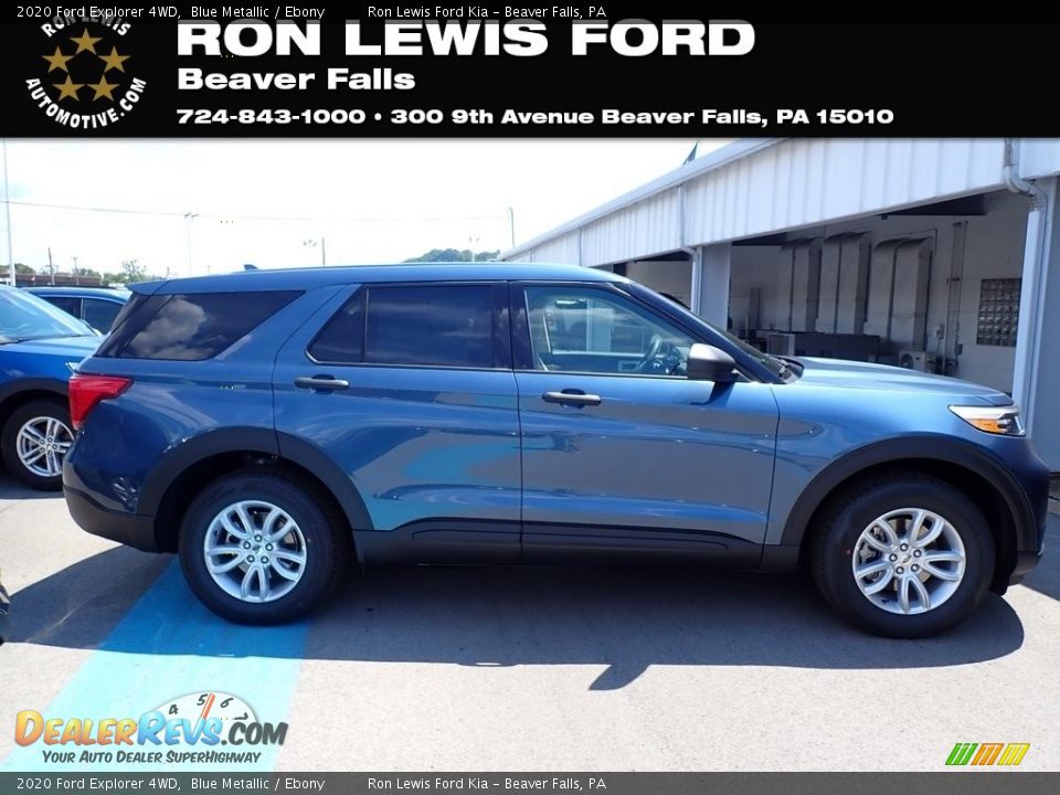 2020 Ford Explorer 4WD Blue Metallic / Ebony Photo #1