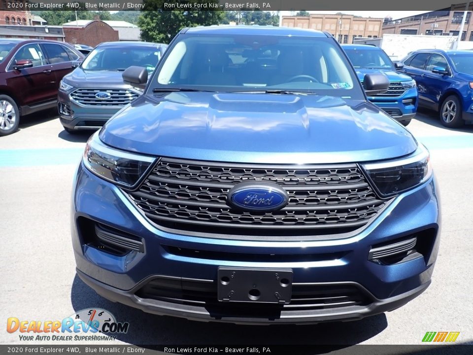 2020 Ford Explorer 4WD Blue Metallic / Ebony Photo #4