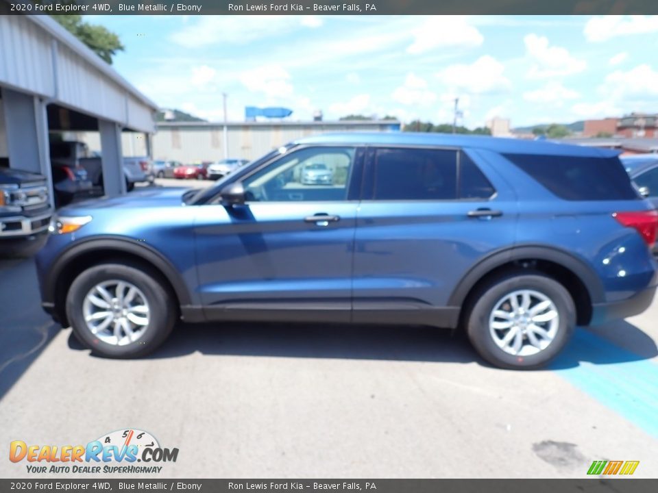 2020 Ford Explorer 4WD Blue Metallic / Ebony Photo #6