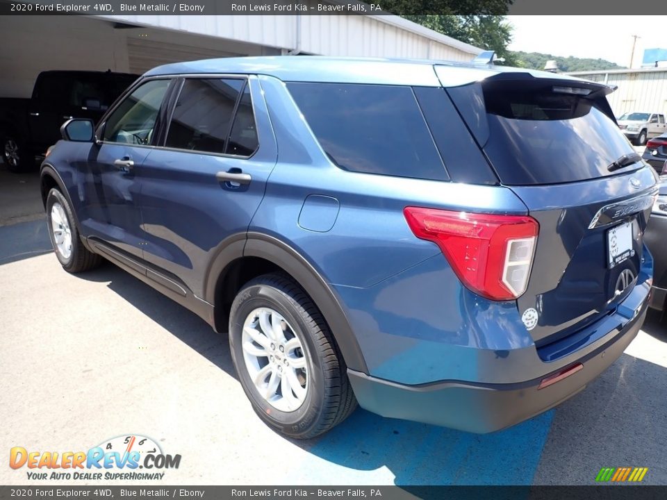 2020 Ford Explorer 4WD Blue Metallic / Ebony Photo #7