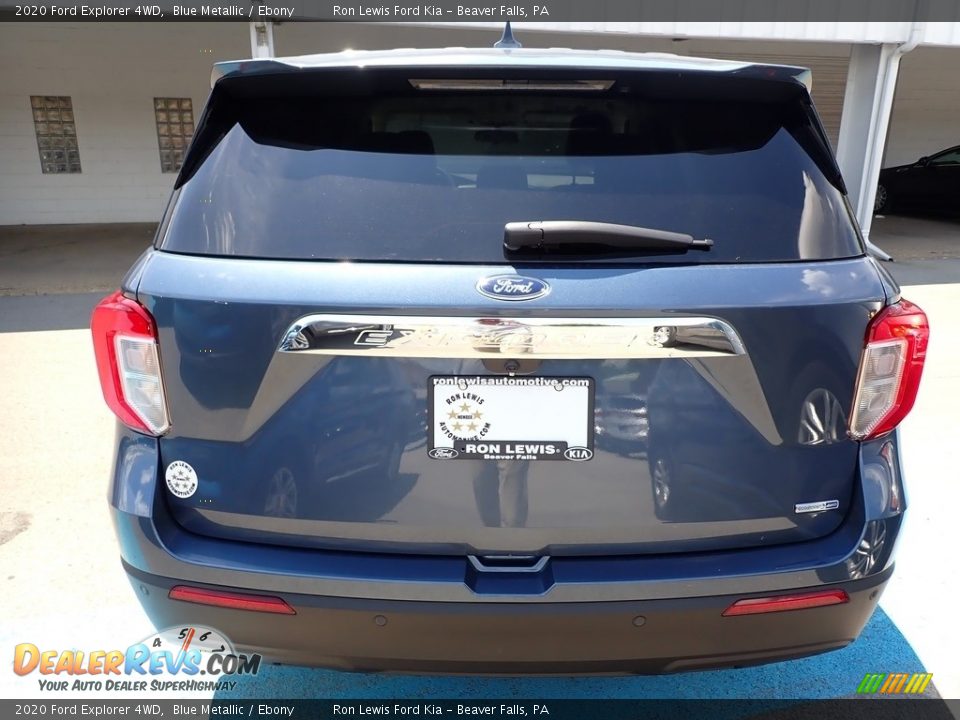 2020 Ford Explorer 4WD Blue Metallic / Ebony Photo #8