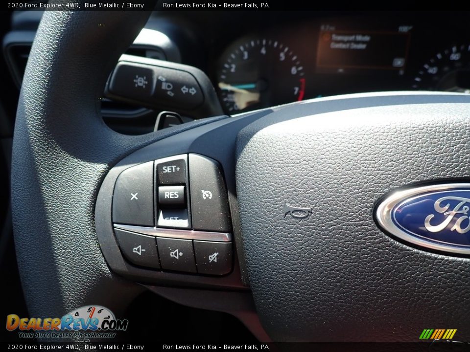 2020 Ford Explorer 4WD Blue Metallic / Ebony Photo #17