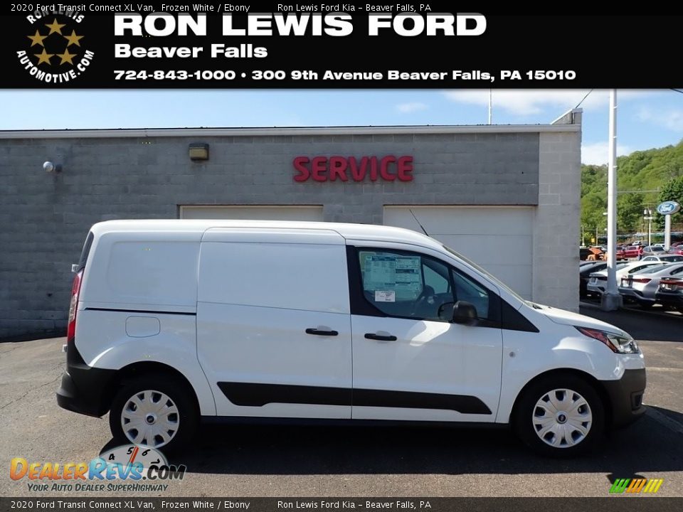2020 Ford Transit Connect XL Van Frozen White / Ebony Photo #1