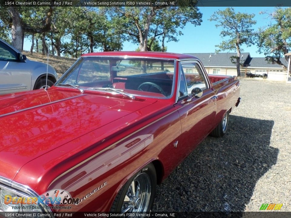 1964 Chevrolet El Camino Red / Red Photo #3