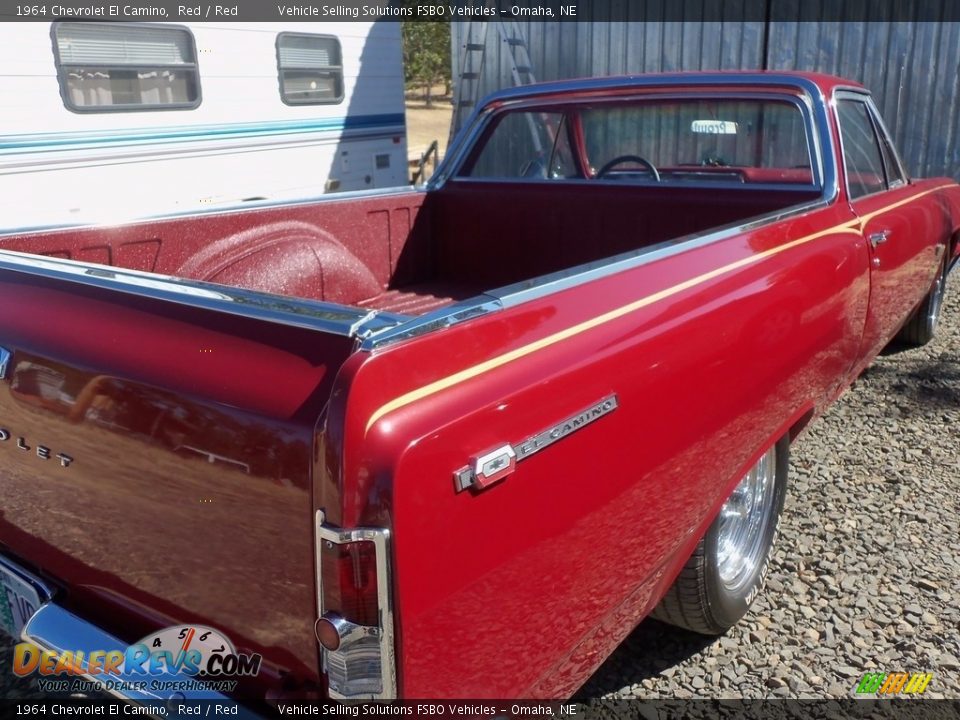 1964 Chevrolet El Camino Red / Red Photo #4