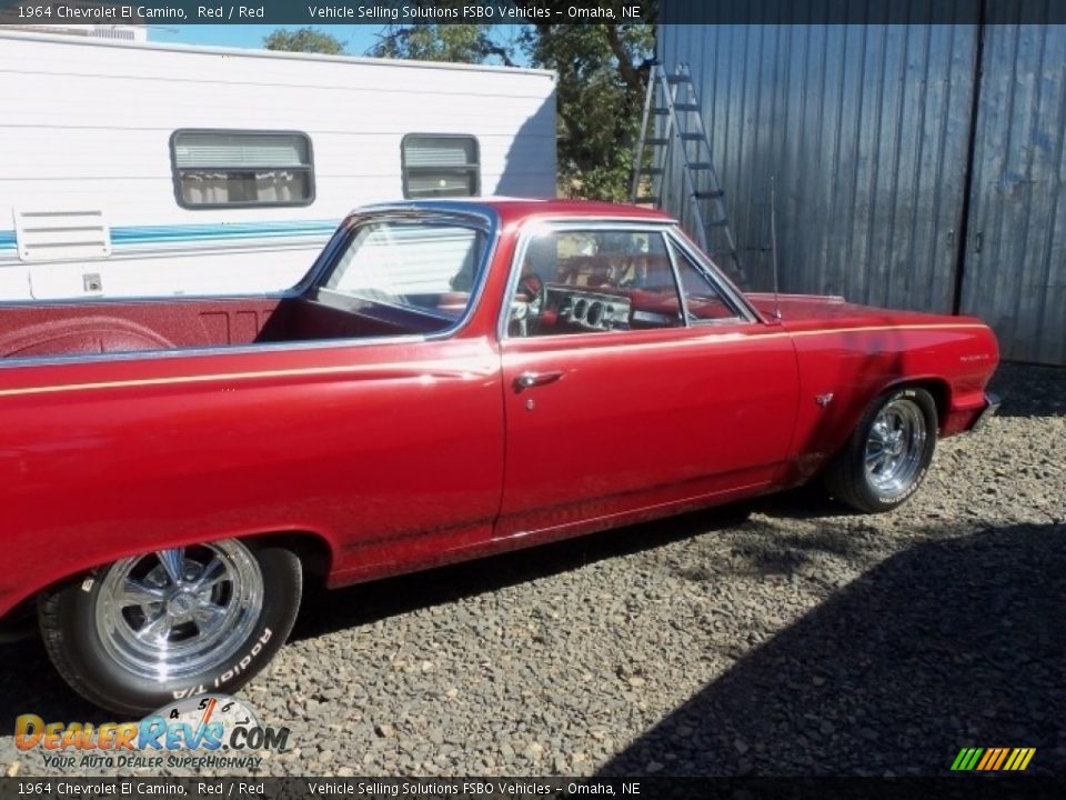 1964 Chevrolet El Camino Red / Red Photo #5