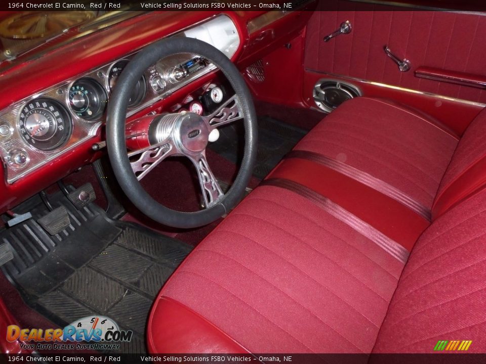 Red Interior - 1964 Chevrolet El Camino  Photo #10