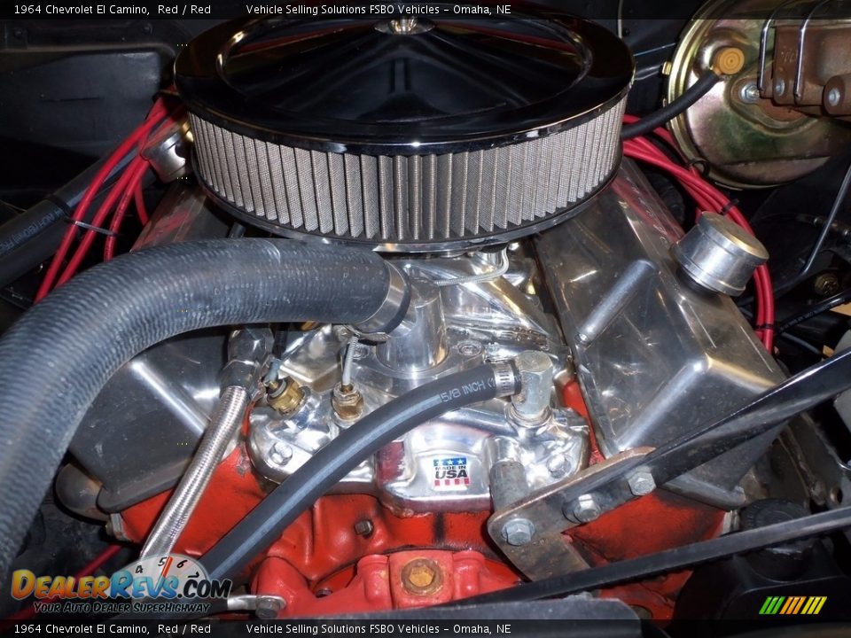1964 Chevrolet El Camino Red / Red Photo #14