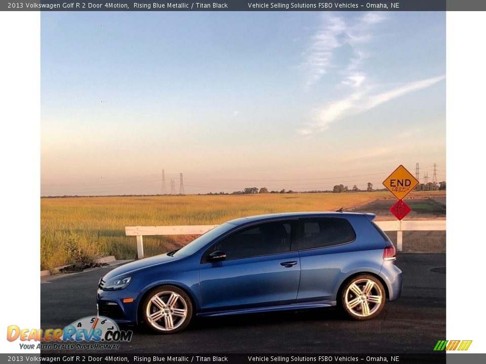 2013 Volkswagen Golf R 2 Door 4Motion Rising Blue Metallic / Titan Black Photo #1