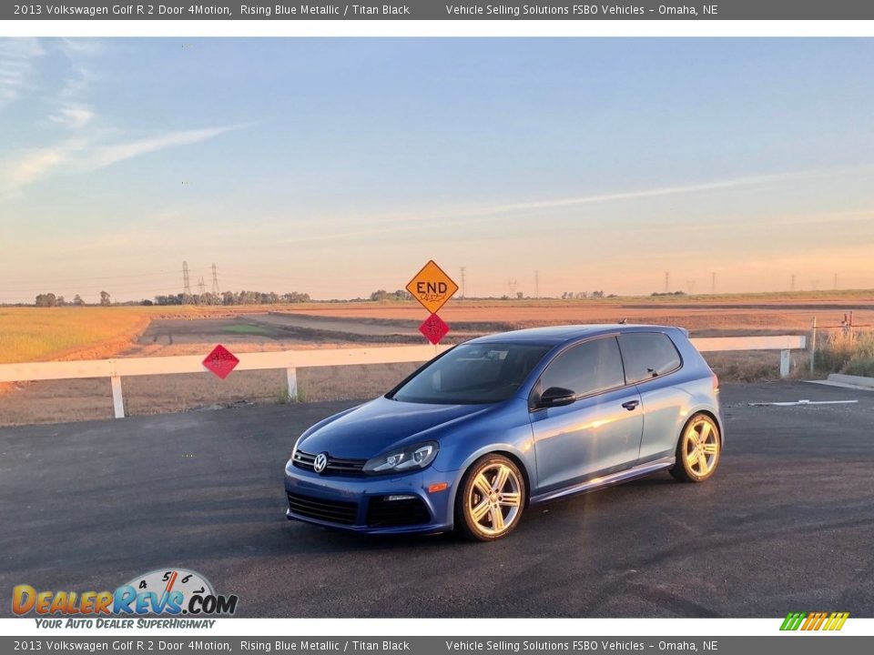 2013 Volkswagen Golf R 2 Door 4Motion Rising Blue Metallic / Titan Black Photo #2