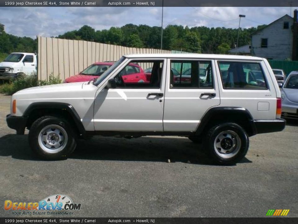 1999 Jeep Cherokee SE 4x4 Stone White / Camel Photo #4