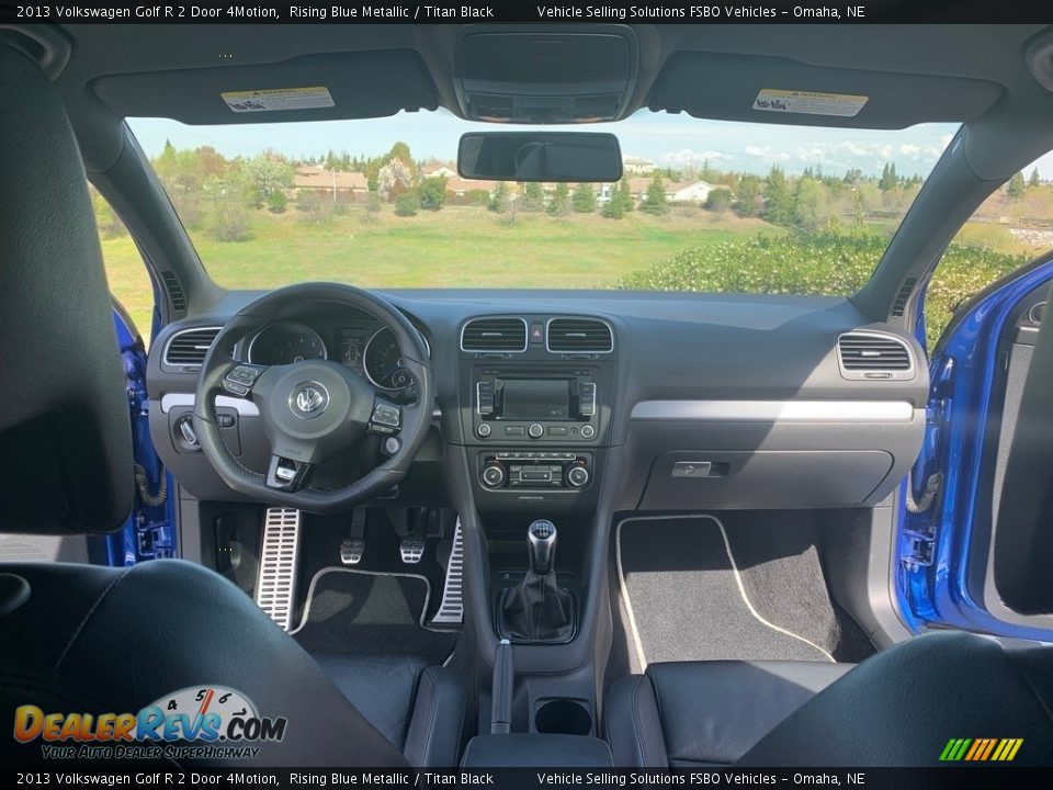 2013 Volkswagen Golf R 2 Door 4Motion Rising Blue Metallic / Titan Black Photo #5