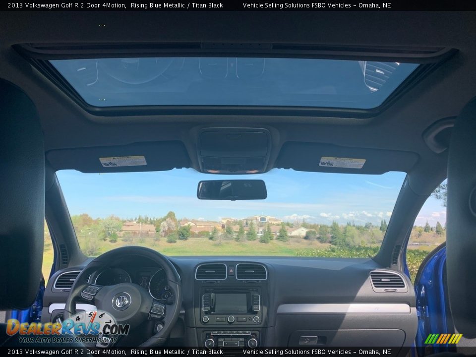 2013 Volkswagen Golf R 2 Door 4Motion Rising Blue Metallic / Titan Black Photo #6