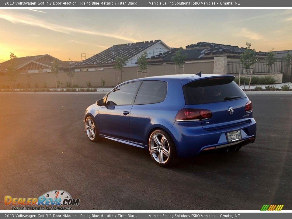 2013 Volkswagen Golf R 2 Door 4Motion Rising Blue Metallic / Titan Black Photo #7