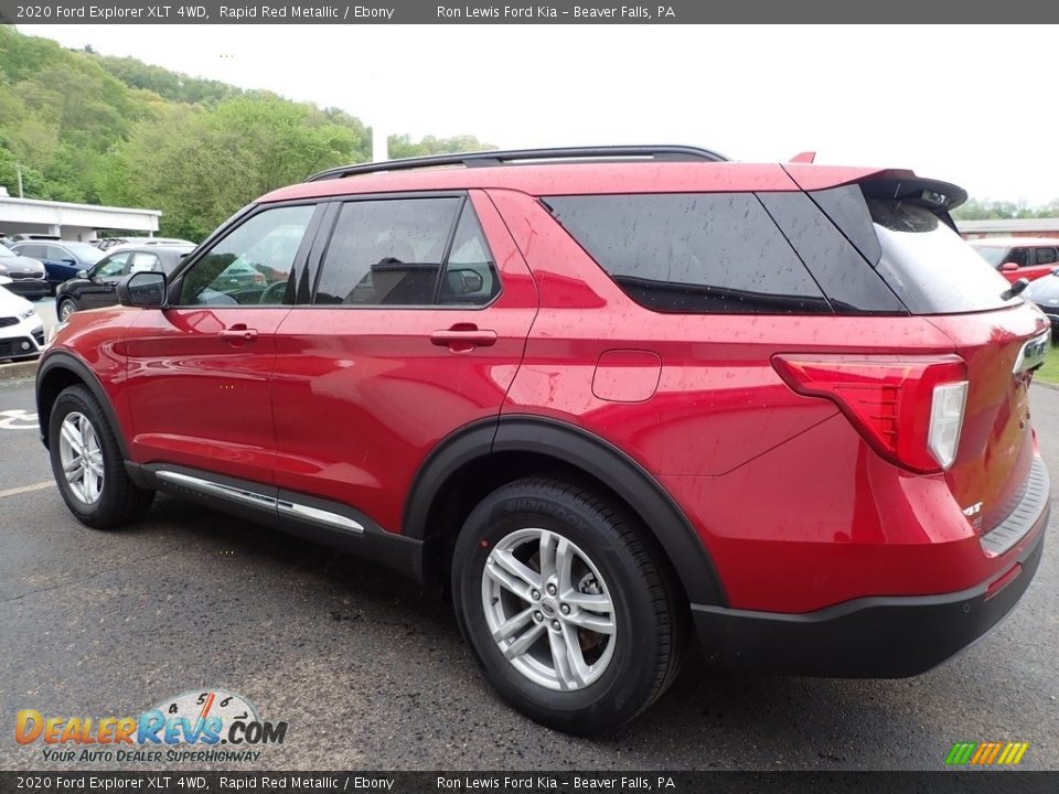 2020 Ford Explorer XLT 4WD Rapid Red Metallic / Ebony Photo #5