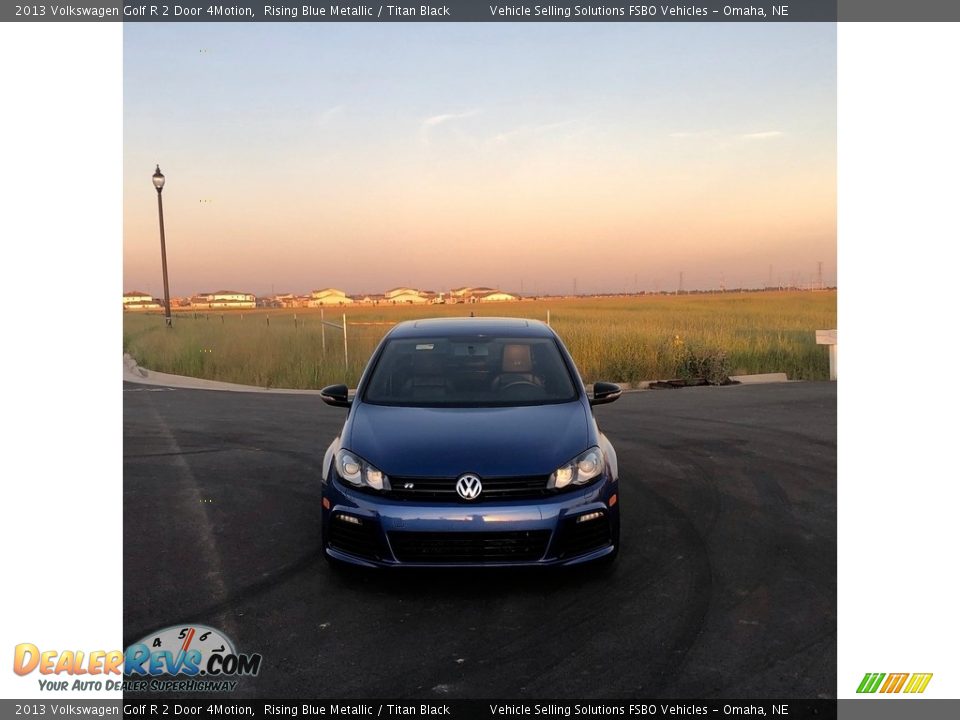 2013 Volkswagen Golf R 2 Door 4Motion Rising Blue Metallic / Titan Black Photo #8