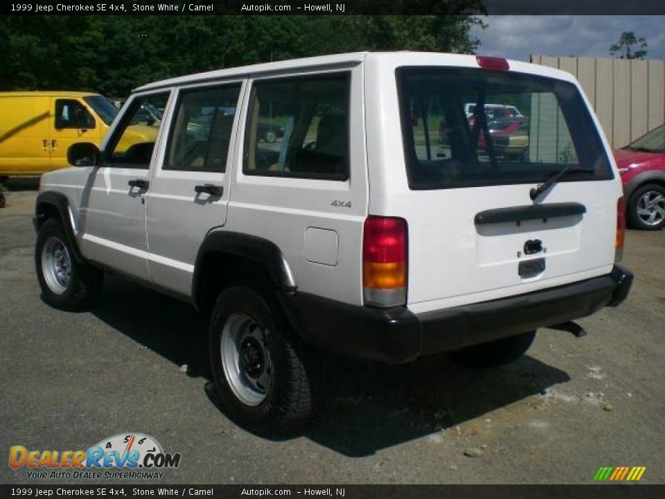1999 Jeep Cherokee SE 4x4 Stone White / Camel Photo #5