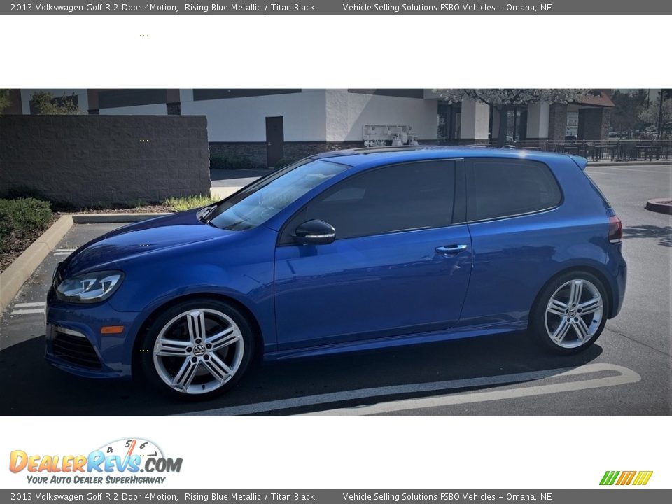 2013 Volkswagen Golf R 2 Door 4Motion Rising Blue Metallic / Titan Black Photo #9