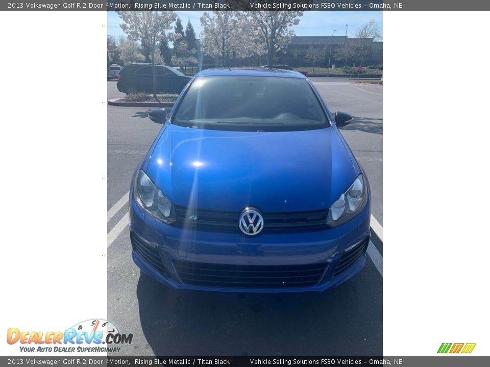 2013 Volkswagen Golf R 2 Door 4Motion Rising Blue Metallic / Titan Black Photo #10