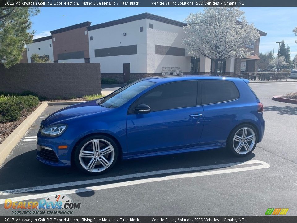 2013 Volkswagen Golf R 2 Door 4Motion Rising Blue Metallic / Titan Black Photo #11
