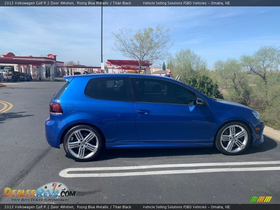 2013 Volkswagen Golf R 2 Door 4Motion Rising Blue Metallic / Titan Black Photo #12