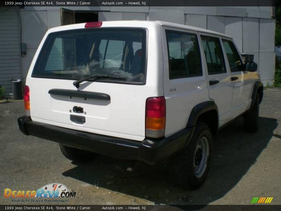 1999 Jeep Cherokee SE 4x4 Stone White / Camel Photo #7