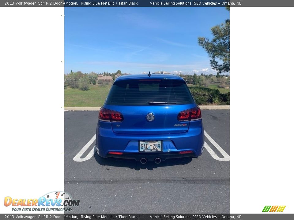 2013 Volkswagen Golf R 2 Door 4Motion Rising Blue Metallic / Titan Black Photo #13