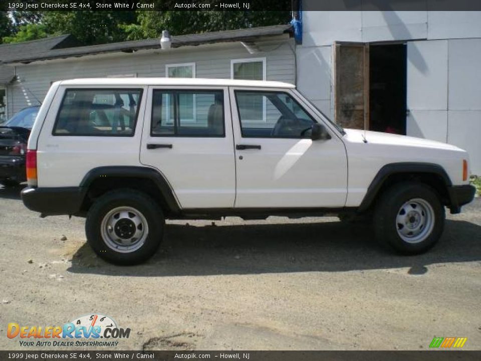 1999 Jeep Cherokee SE 4x4 Stone White / Camel Photo #8