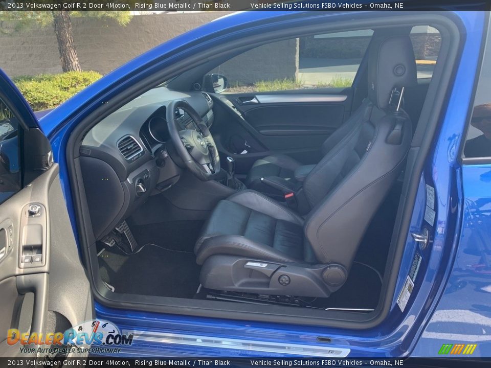2013 Volkswagen Golf R 2 Door 4Motion Rising Blue Metallic / Titan Black Photo #15