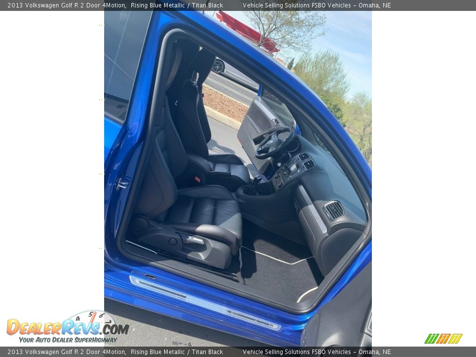 2013 Volkswagen Golf R 2 Door 4Motion Rising Blue Metallic / Titan Black Photo #16