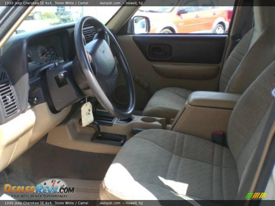 1999 Jeep Cherokee SE 4x4 Stone White / Camel Photo #9