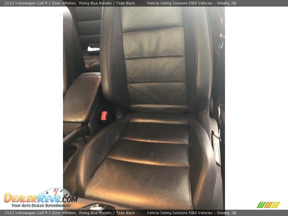 2013 Volkswagen Golf R 2 Door 4Motion Rising Blue Metallic / Titan Black Photo #19