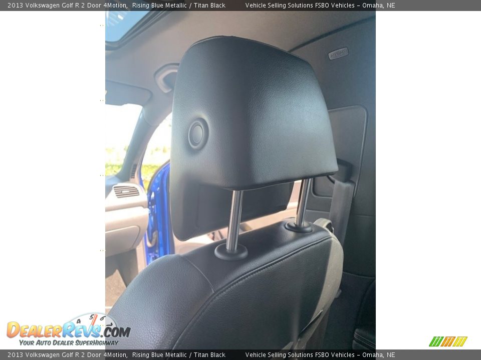 2013 Volkswagen Golf R 2 Door 4Motion Rising Blue Metallic / Titan Black Photo #23