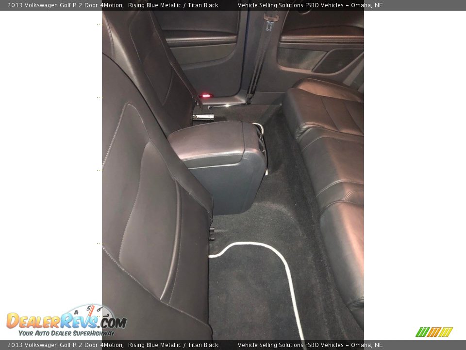 2013 Volkswagen Golf R 2 Door 4Motion Rising Blue Metallic / Titan Black Photo #24