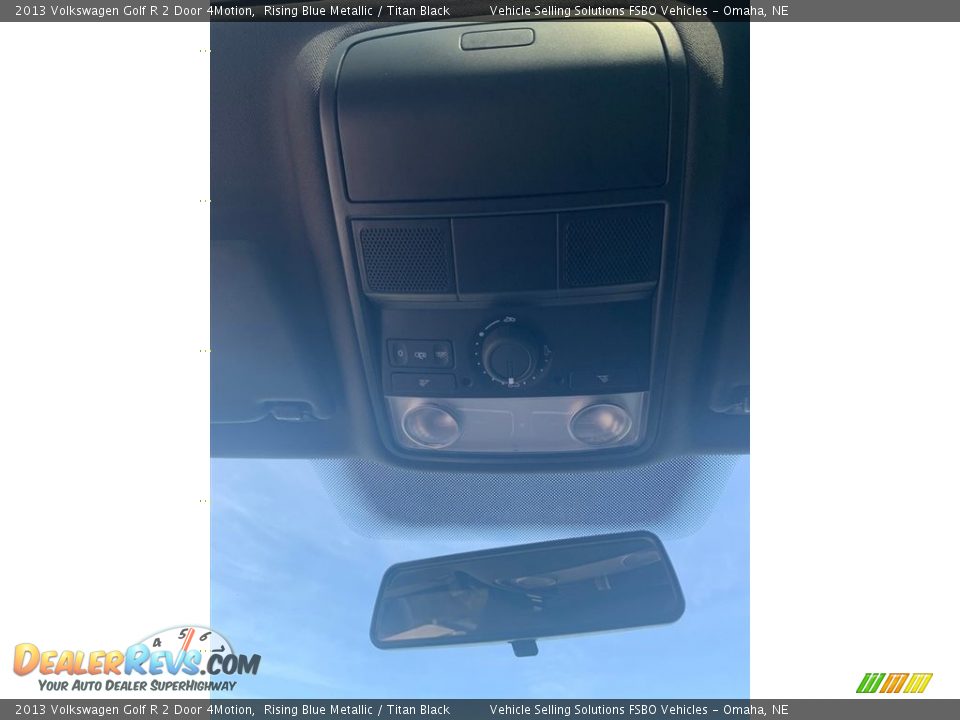 2013 Volkswagen Golf R 2 Door 4Motion Rising Blue Metallic / Titan Black Photo #25