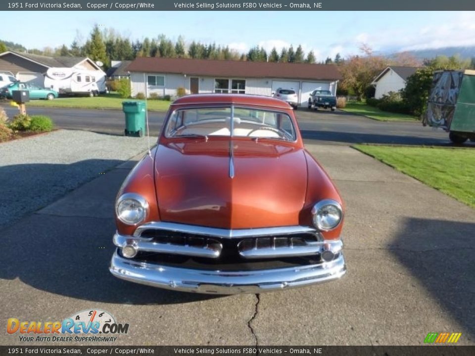 1951 Ford Victoria Sedan Copper / Copper/White Photo #2