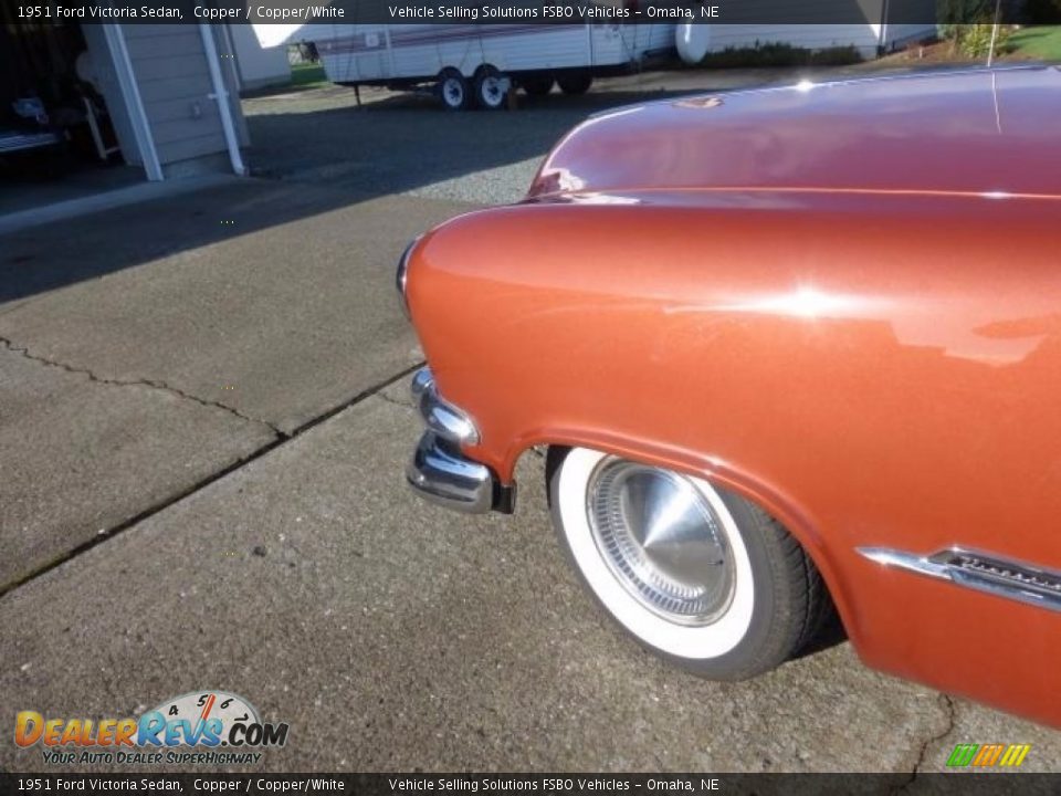 1951 Ford Victoria Sedan Copper / Copper/White Photo #4