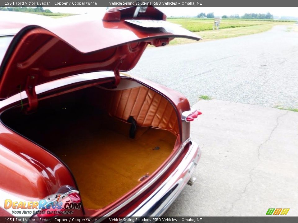 1951 Ford Victoria Sedan Copper / Copper/White Photo #5