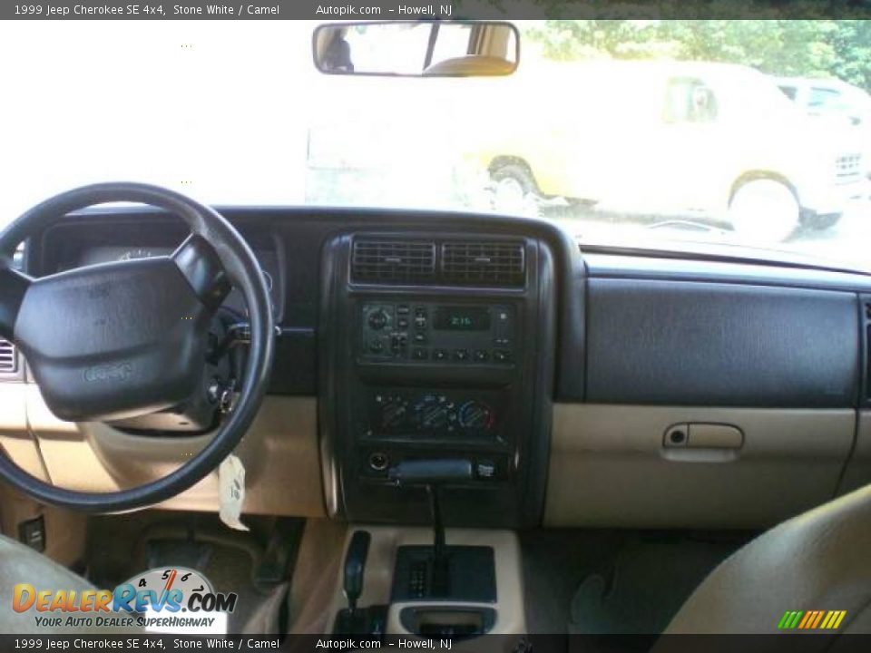 1999 Jeep Cherokee SE 4x4 Stone White / Camel Photo #12