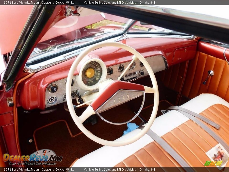 Copper/White Interior - 1951 Ford Victoria Sedan Photo #8