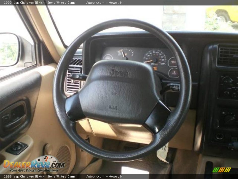 1999 Jeep Cherokee SE 4x4 Stone White / Camel Photo #14