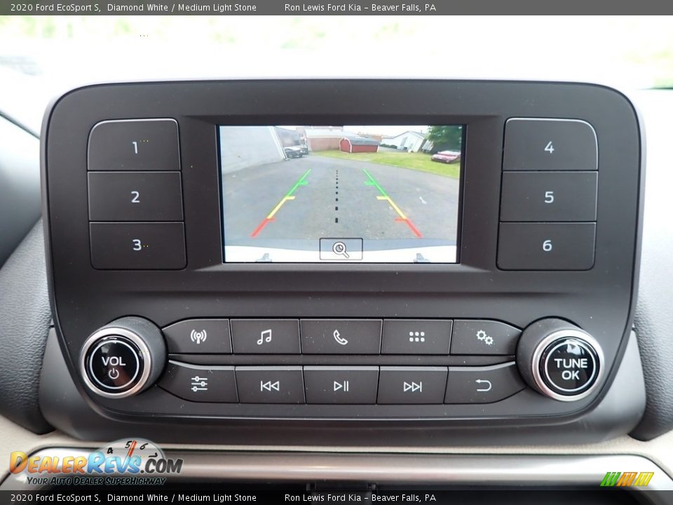 2020 Ford EcoSport S Diamond White / Medium Light Stone Photo #19