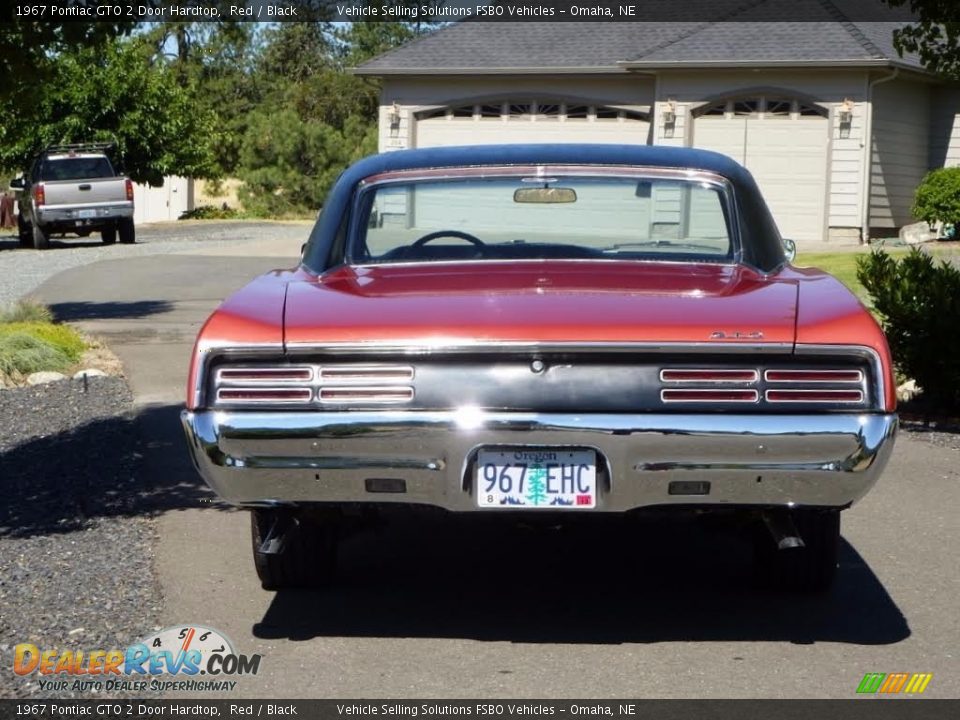 1967 Pontiac GTO 2 Door Hardtop Red / Black Photo #6